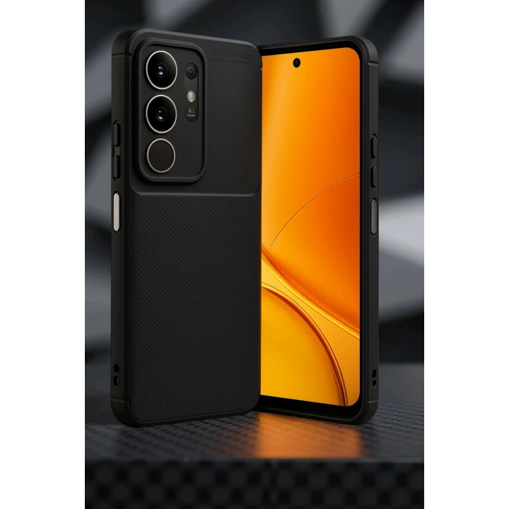 BFS Vivo Y29 4G Auto Focus Karbon Kapak - Siyah