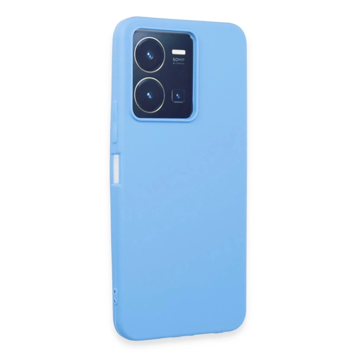 BFS  Vivo Y35 Kılıf First Silikon - Mavi
