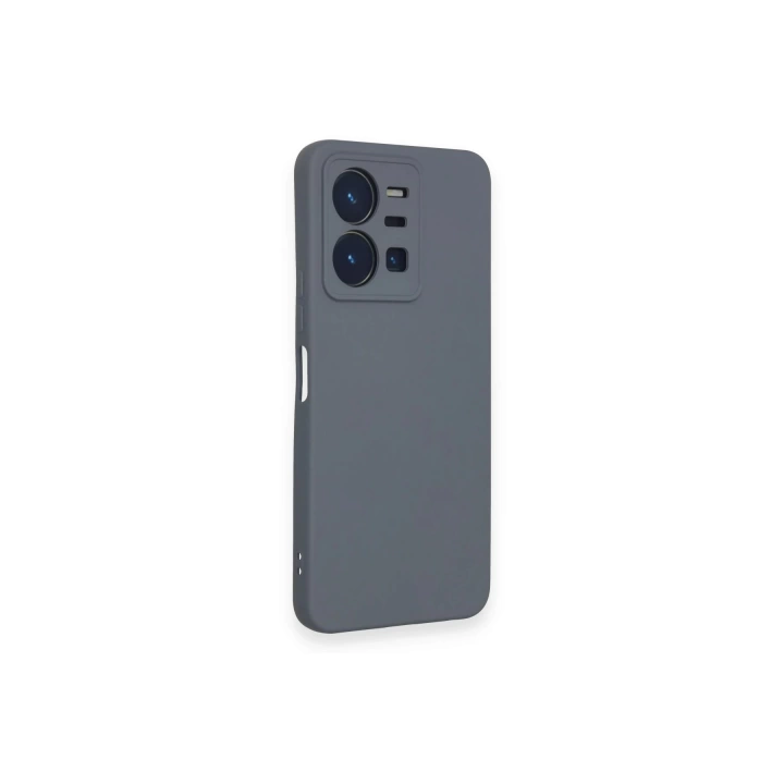 BFS  Vivo Y35 Kılıf Nano içi Kadife Silikon - Gri