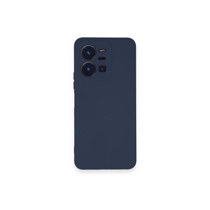 BFS  Vivo Y35 Kılıf Nano içi Kadife Silikon - Lacivert