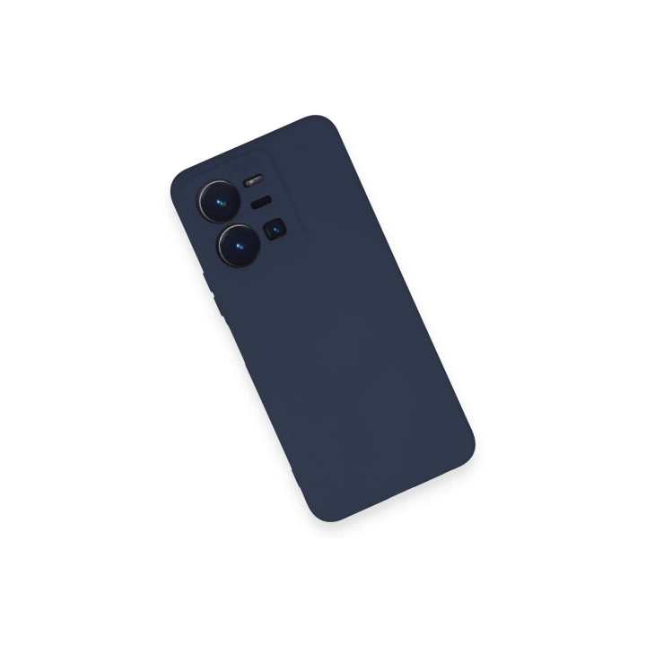 BFS  Vivo Y35 Kılıf Nano içi Kadife Silikon - Lacivert