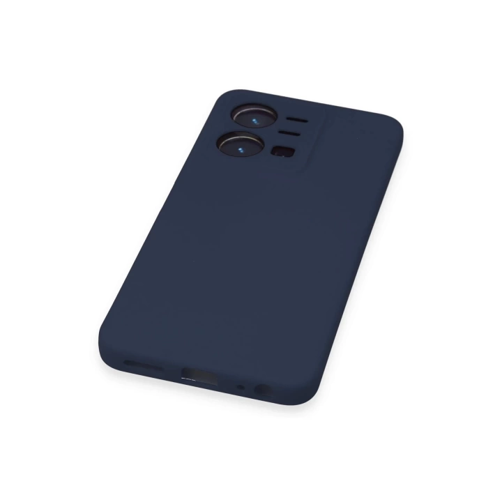 BFS  Vivo Y35 Kılıf Nano içi Kadife Silikon - Lacivert