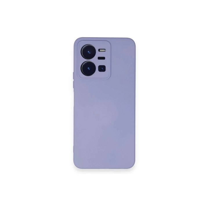 BFS  Vivo Y35 Kılıf Nano içi Kadife Silikon - Lila