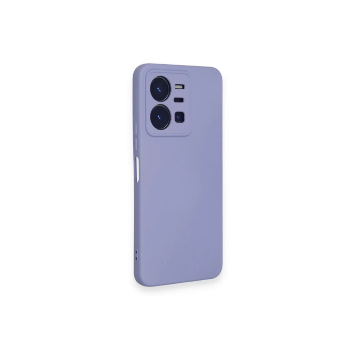 BFS  Vivo Y35 Kılıf Nano içi Kadife Silikon - Lila