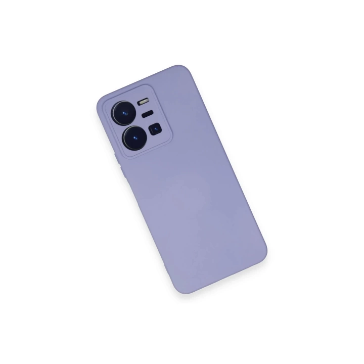 BFS  Vivo Y35 Kılıf Nano içi Kadife Silikon - Lila