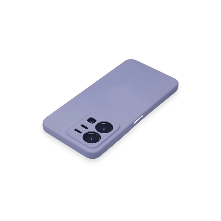 BFS  Vivo Y35 Kılıf Nano içi Kadife Silikon - Lila
