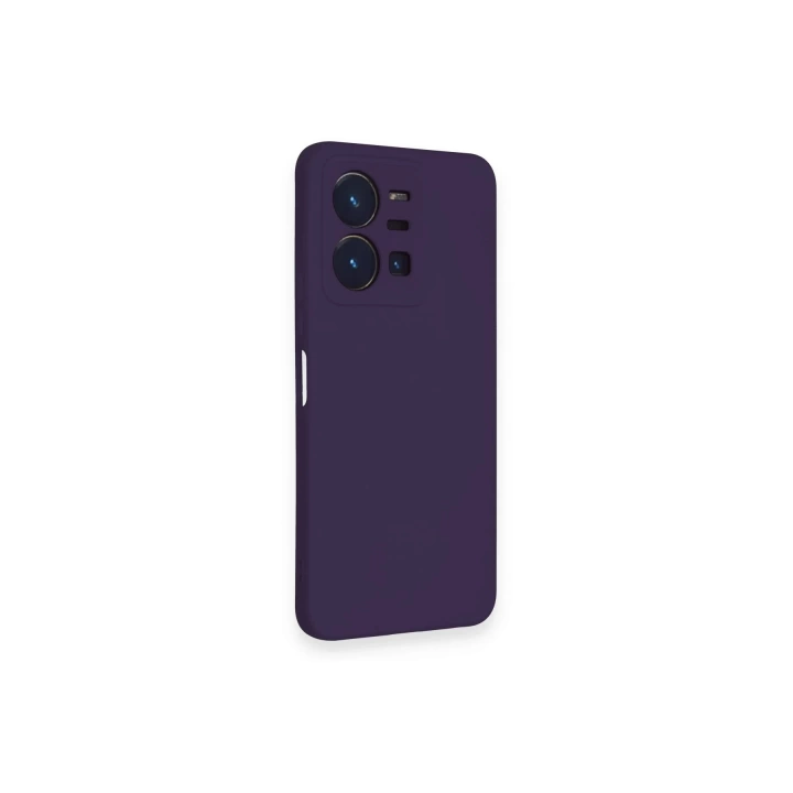 BFS  Vivo Y35 Kılıf Nano içi Kadife Silikon - Mor