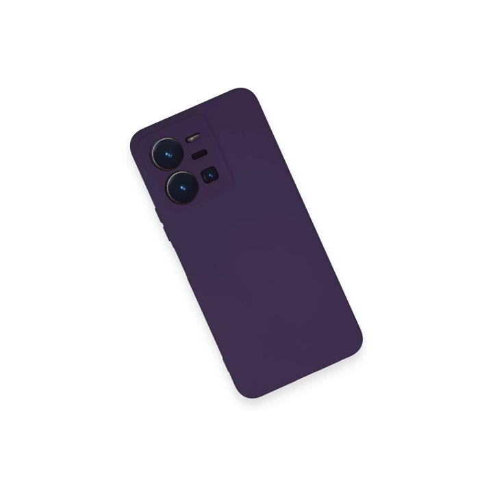 BFS  Vivo Y35 Kılıf Nano içi Kadife Silikon - Mor