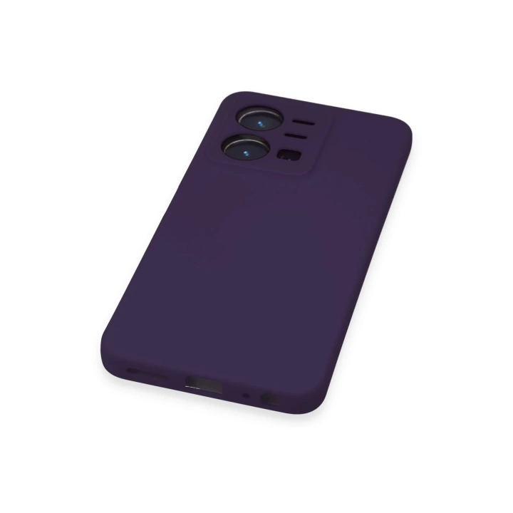 BFS  Vivo Y35 Kılıf Nano içi Kadife Silikon - Mor