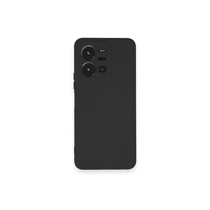 BFS  Vivo Y35 Kılıf Nano içi Kadife Silikon - Siyah