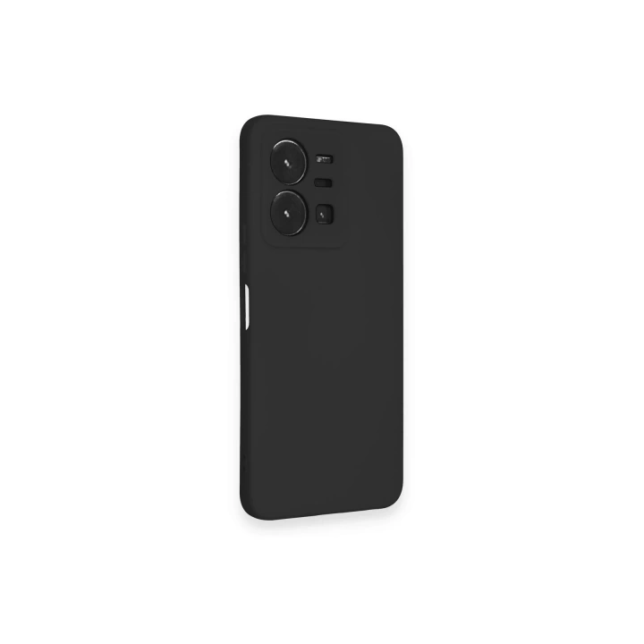BFS  Vivo Y35 Kılıf Nano içi Kadife Silikon - Siyah