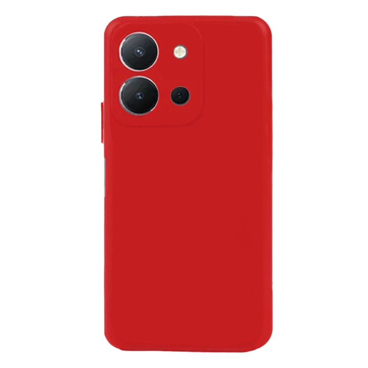 BFS  Vivo Y36 Kılıf Nano içi Kadife Silikon - Kırmızı