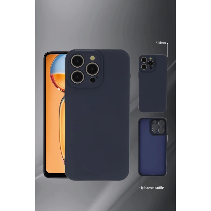 BFS  Vivo Y36 Kılıf Nano içi Kadife Silikon - Pudra