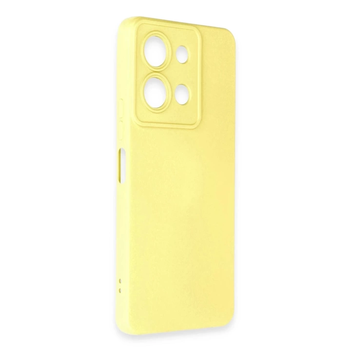 BFS  Vivo Y36 Kılıf Nano içi Kadife Silikon - Sarı