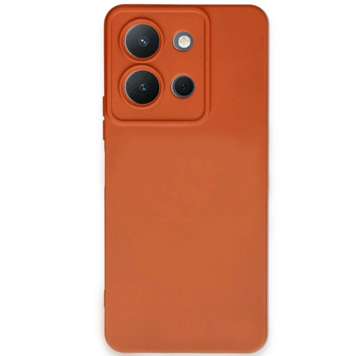 BFS  Vivo Y36 Kılıf Nano içi Kadife Silikon - Turuncu