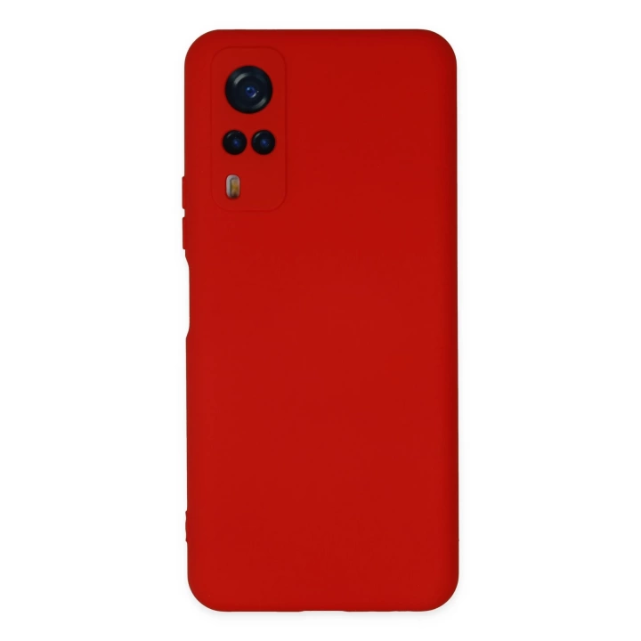 BFS  Vivo Y53S Kılıf Nano içi Kadife Silikon - Kırmızı