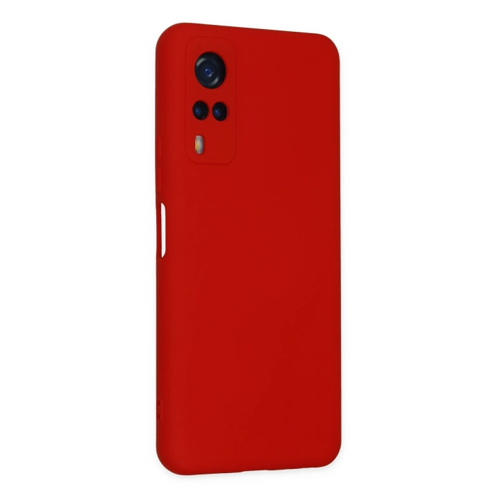BFS  Vivo Y53S Kılıf Nano içi Kadife Silikon - Kırmızı