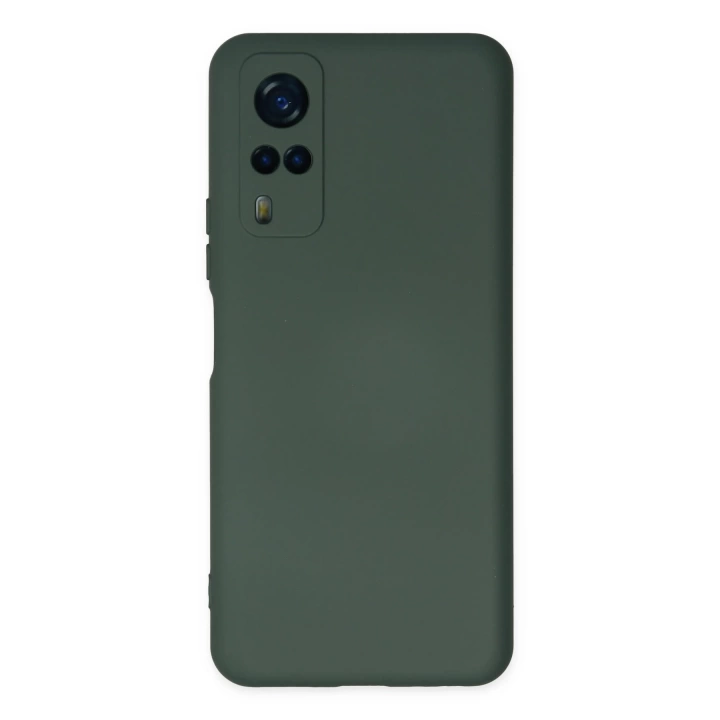 BFS  Vivo Y53S Kılıf Nano içi Kadife Silikon - Koyu Yeşil