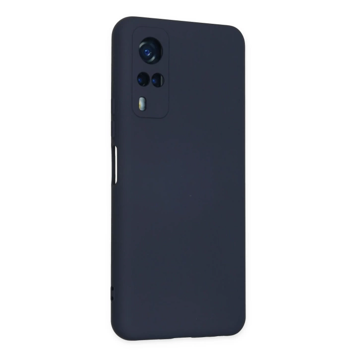 BFS  Vivo Y53S Kılıf Nano içi Kadife Silikon - Lacivert