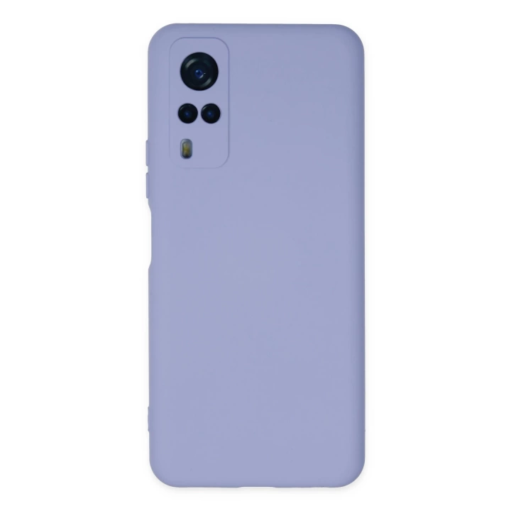 BFS  Vivo Y53S Kılıf Nano içi Kadife Silikon - Lila