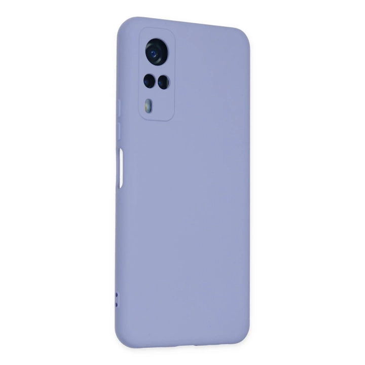 BFS  Vivo Y53S Kılıf Nano içi Kadife Silikon - Lila