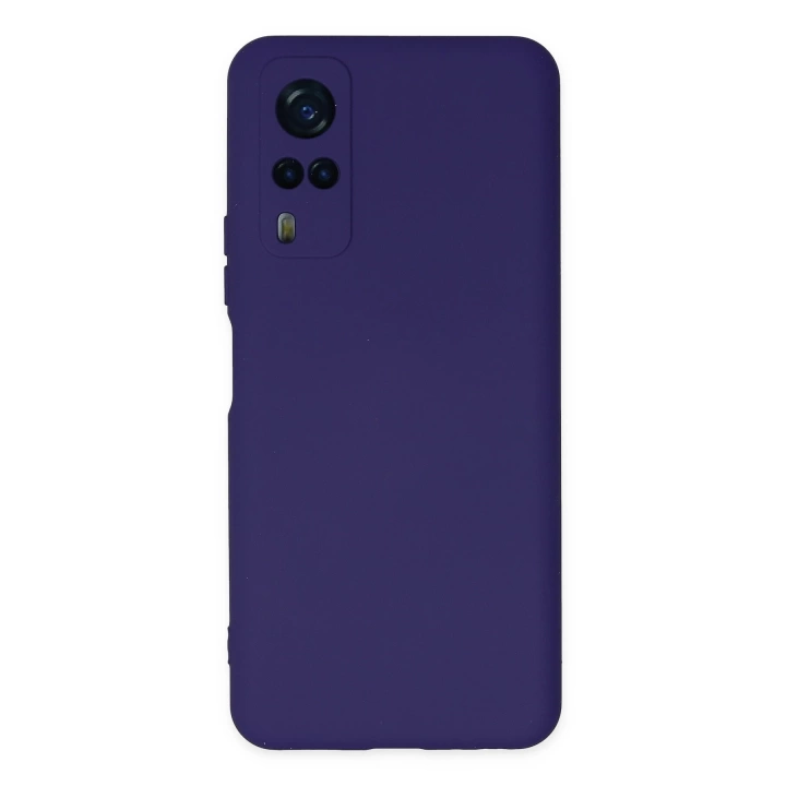 BFS  Vivo Y53S Kılıf Nano içi Kadife Silikon - Mor