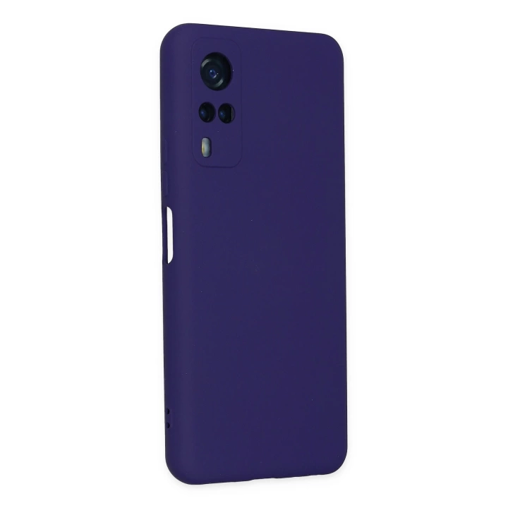 BFS  Vivo Y53S Kılıf Nano içi Kadife Silikon - Mor