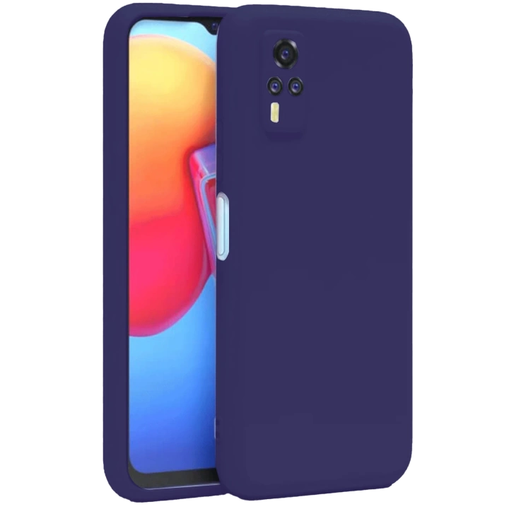 BFS  Vivo Y53S Kılıf Nano içi Kadife Silikon - Mor