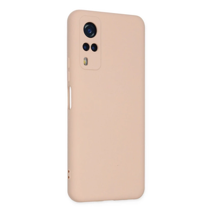BFS  Vivo Y53S Kılıf Nano içi Kadife Silikon - Pudra