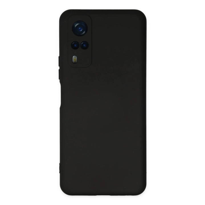 BFS  Vivo Y53S Kılıf Nano içi Kadife Silikon - Siyah