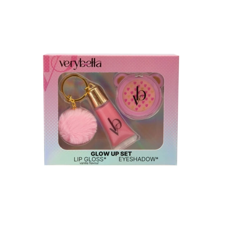 BFS  VRB27000 Very Bella - Parıltı Seti (lip gloss+far+ponpon anahtarlık)