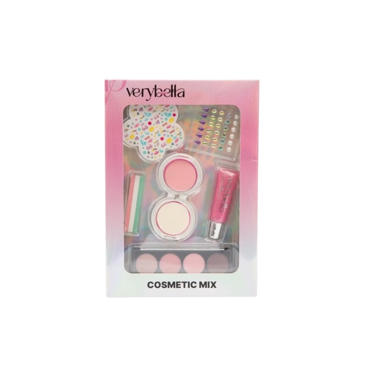 BFS  VRB83000 Very Bella Güzellik Seti (saç tebeşiri+far+yüz boyası+lip gloss+sticker