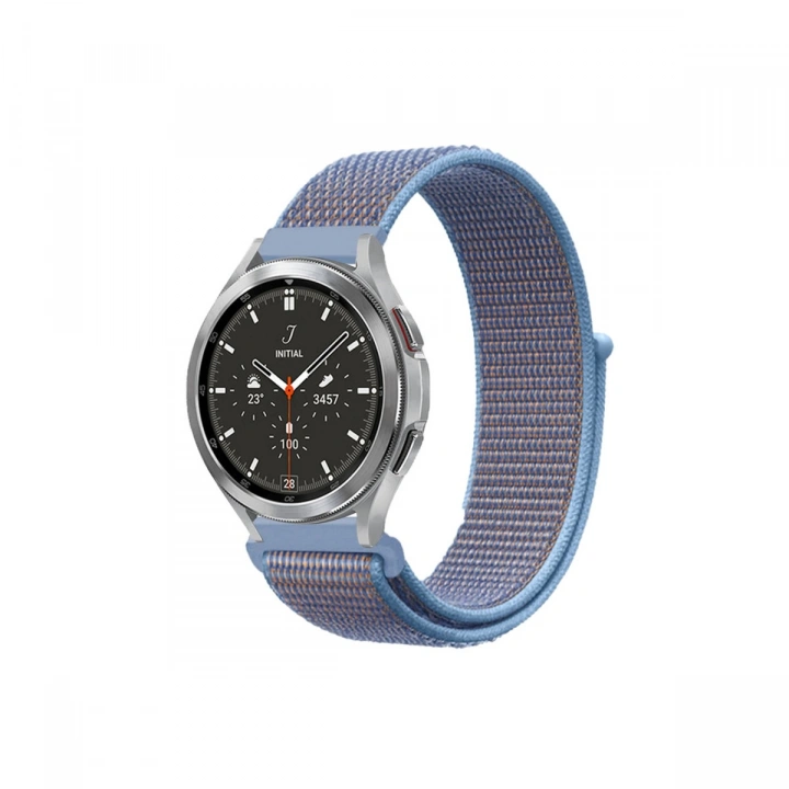 BFS  Watch 22mm Hasırlı Cırtcırtlı Kordon - Mavi