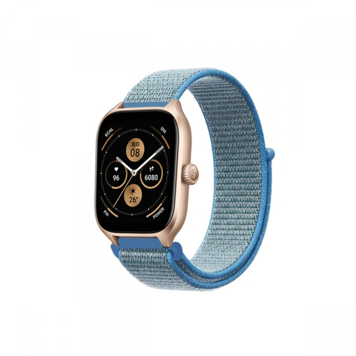 BFS  Watch 22mm Hasırlı Cırtcırtlı Kordon - Turkuaz