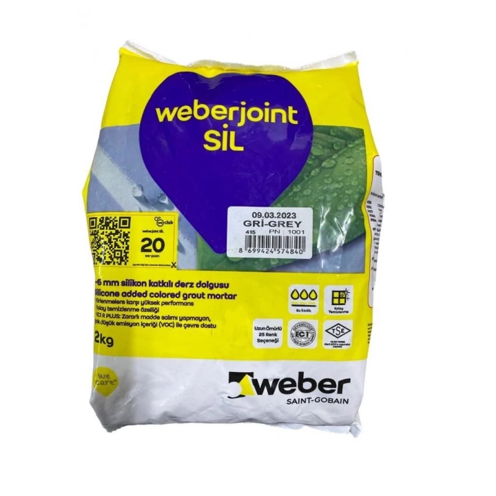 BFS Weber Joint Sil 415 Gri Derz Dolgu 2 Kg