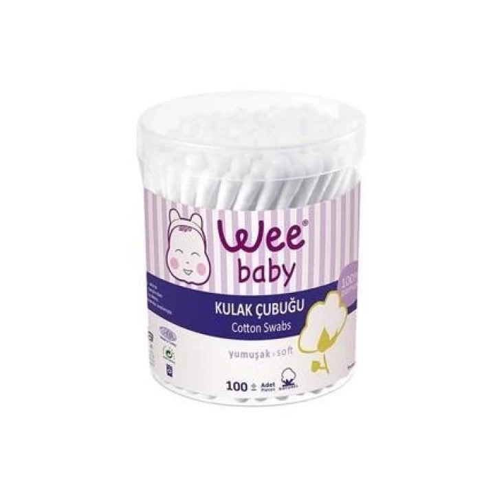 BFS   Wee Baby Kulak Temizleme Çubuğu (100 Adet) 905