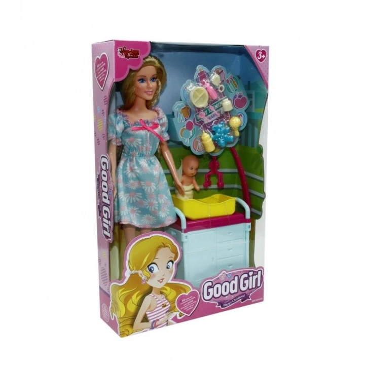 BFS  WG-115167 Kutulu 29cm Akesuarlı Beşikli Bebek - Vardem Oyuncak