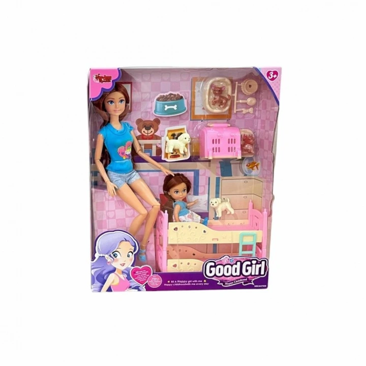BFS  WG-C115112 Kutulu 29cm Aksesuarlı Ranzalı Bebek - Vardem Oyuncak
