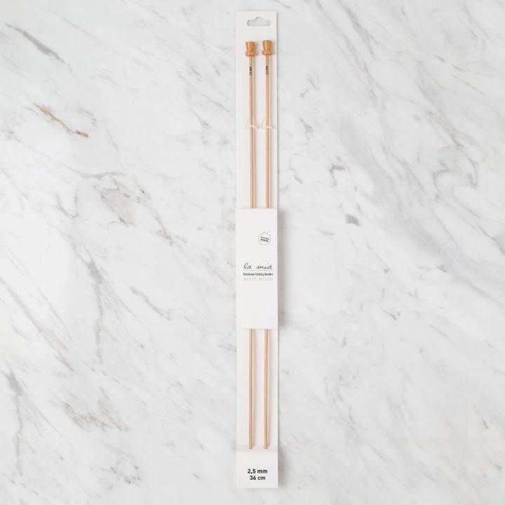 BFS  Whitewood 2.5 mm 36 cm Ahşap Örgü Şişi