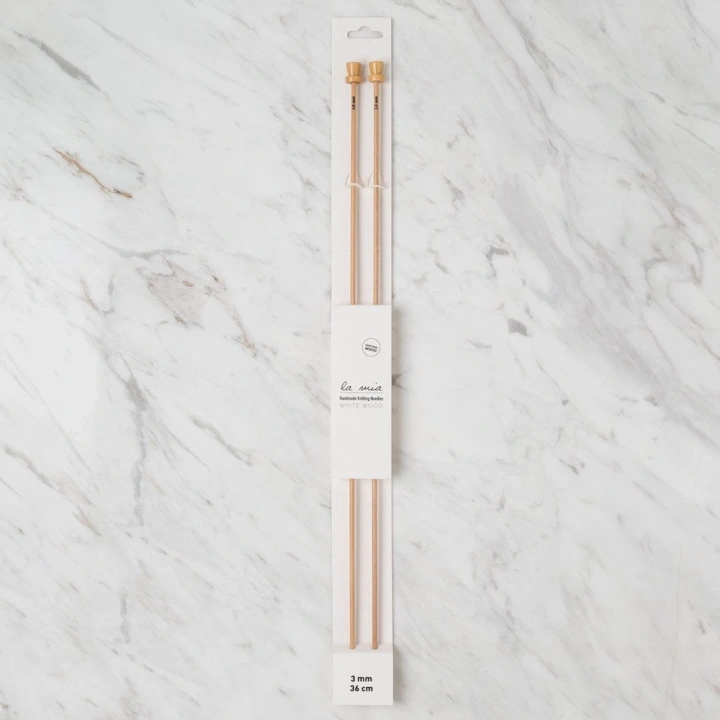 BFS  Whitewood 3 mm 36 cm Ahşap Örgü Şişi