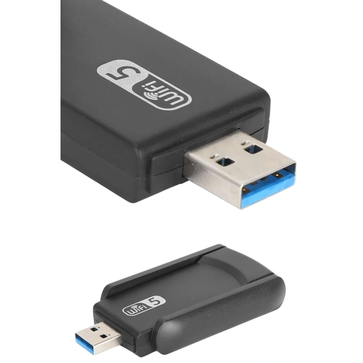 BFS Wifi Adaptörü Bt5.0 Wifi 2si Bir Arada Çift Bantlı Çift Anten