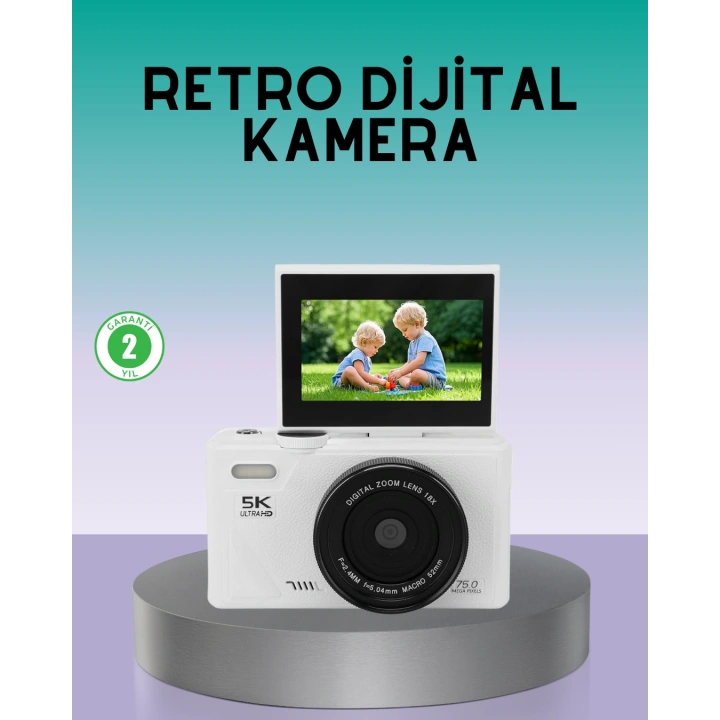 BFS WiFi Bağlantılı 5K Ultra HD Dijital Kamera 75MP Otofokus