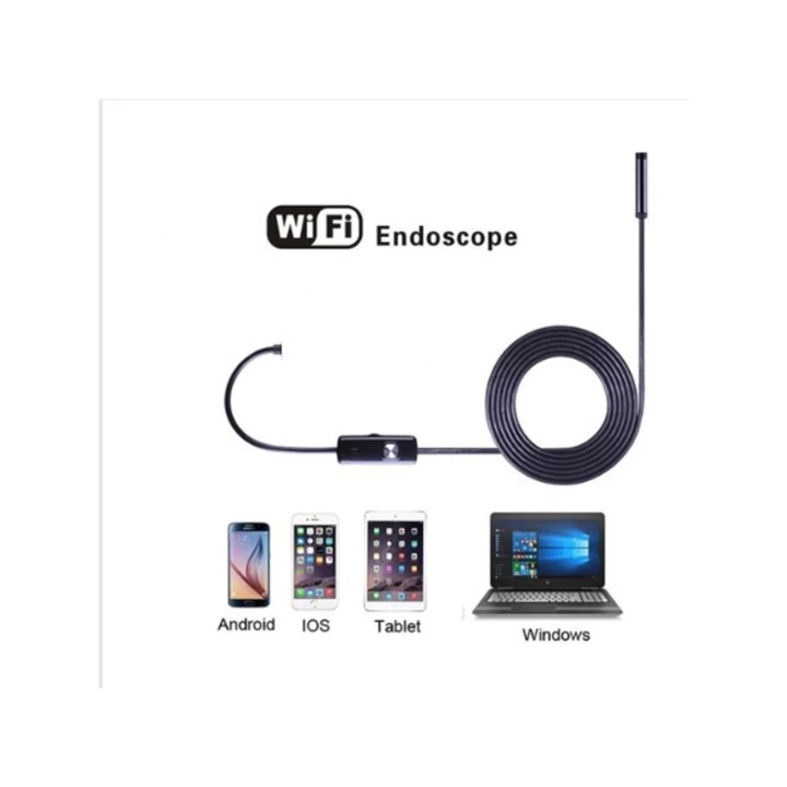BFS Wifi Endoskop Kablosuz Yılan Kamera 10 Metre Android Ios Windows