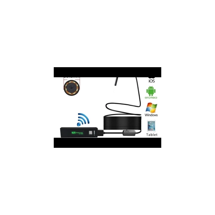 BFS Wifi Endoskop Kablosuz Yılan Kamera 10 Metre Android Ios Windows