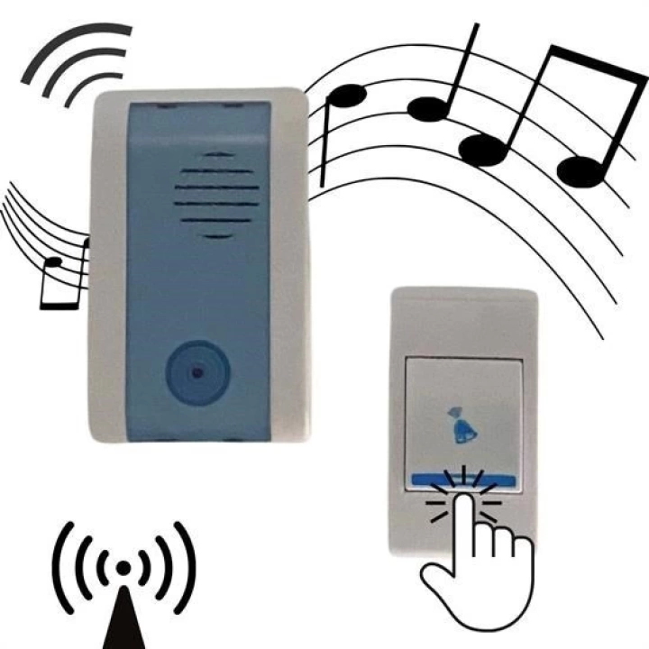 BFS  Wireless Bağlantılı Ev, Ofis, Daire veya Bahçe Kapıları İçin Kablosuz Kapı Zili