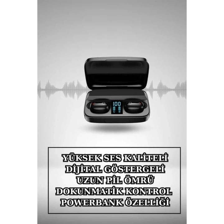 BFS Wireless Şarjlı Pembe Akıllı Saat ve Kablosuz Bluetooth Kulaklık Dokunmatik Kontrol