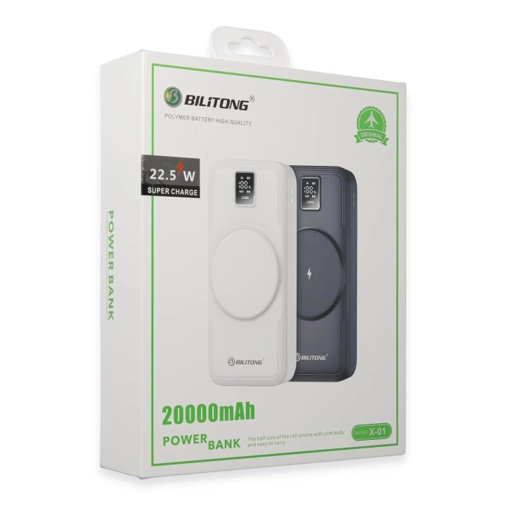 BFS X01 20.000 mAh Powerbank - Beyaz
