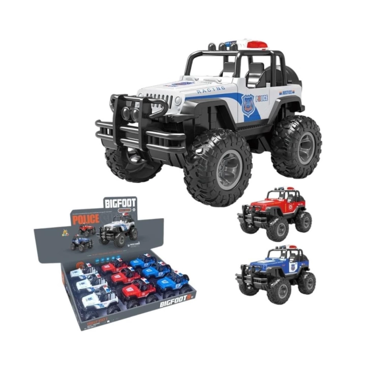BFS  XFG-989-107 -Vardem Çek Bırak Üstü Açık Bigfoot Off-Road Polis Jeep