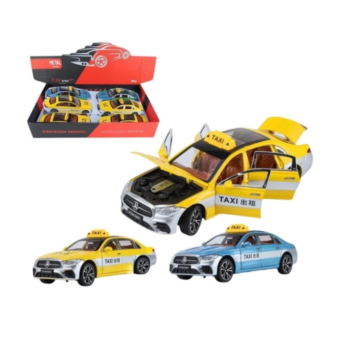 BFS  XHD-B2426 C-Vardem Çek Bırak 1:24 Işıklı Ve Sesli Kapıları Açılan Mrs Taxi