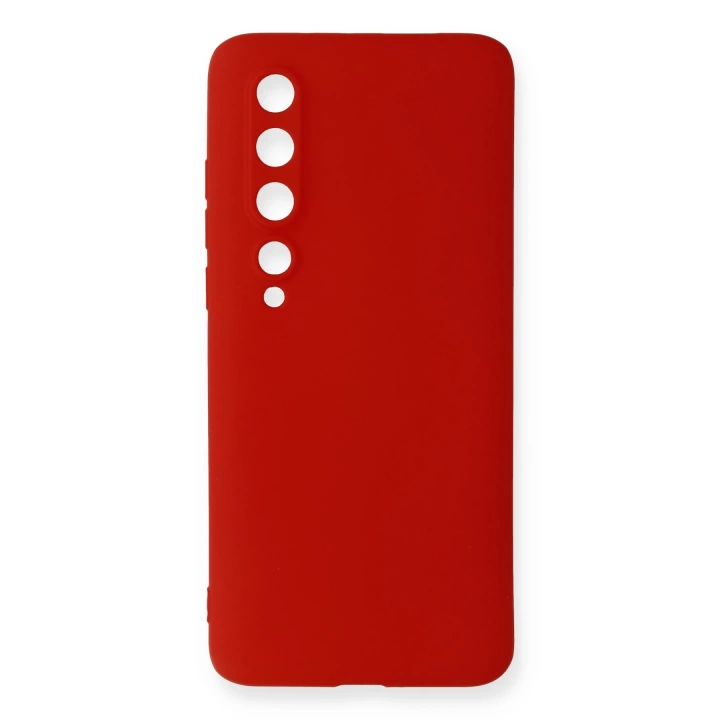 BFS  Xiaomi Mi 10 Kılıf First Silikon - Kırmızı